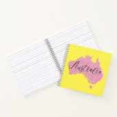 オーストラリア国の輝く色 ノートブック (内部)