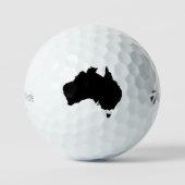 オーストラリア国アイコン TaylorMade ゴルフボール (正面)