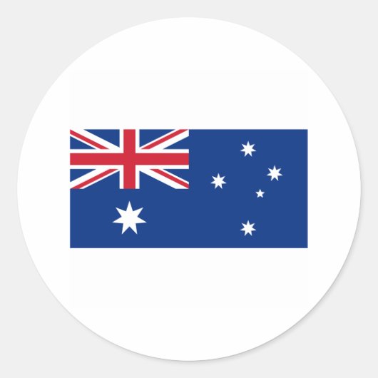 オーストラリア国国際的旗 ラウンドシール (正面)