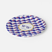 オーストラリア国旗お祝い誕生日伝統パーティー ペーパープレート (アングル)