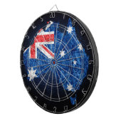オーストラリア国旗と地図 ダーツボード (正面右)