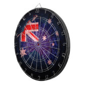 オーストラリア国旗と地図#2 ダーツボード (正面右)