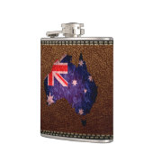 オーストラリア国旗と地図#2 フラスク (左)
