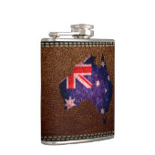 オーストラリア国旗と地図#2 フラスク (右)