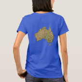 オーストラリア国旗と地図dk Tシャツ (裏面)