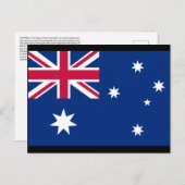 オーストラリア国旗と意味 ポストカード (正面/裏面)