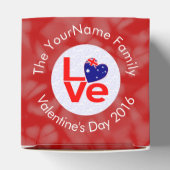 オーストラリア国旗のハート赤の愛 フェイバーボックス (上部)