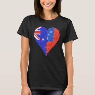 オーストラリア国旗のハート Tシャツ