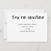 オーストラリア国旗のパーティーカスタマイズ可能招待状 招待状 (裏面)