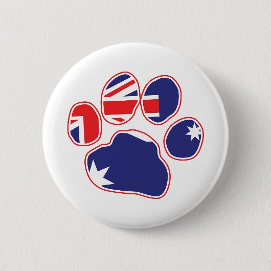 オーストラリア国旗のポープリント 缶バッジ (正面)
