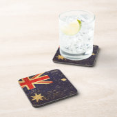 オーストラリア国旗のヴィンテージデザインコースター コースター (右側)