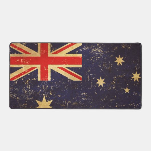 オーストラリア国旗のヴィンテージデザイン デスクマット (正面)