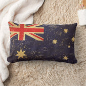 オーストラリア国旗のヴィンテージデザイン ランバークッション (ブランケット)