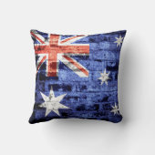 オーストラリア国旗のヴィンテージ クッション (裏面)