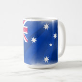 オーストラリア国旗の出港 コーヒーマグカップ (正面右)