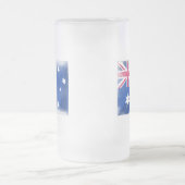 オーストラリア国旗の出港 フロストグラスビールジョッキ (中央)