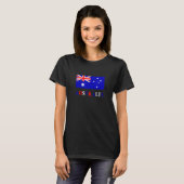 オーストラリア国旗の国（オーストラリア） Tシャツ (正面フル)