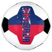 オーストラリア国旗の愛らしい愛国心 サッカーボール (回転)