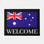 オーストラリア国旗の書式(自宅またはビジネス) ドアマット (正面)