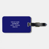 オーストラリア国旗の荷物のタグ(バッグとスーツケース) ラゲッジタグ (裏面横)