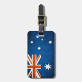 オーストラリア国旗の荷物タグ ラゲッジタグ (正面縦)