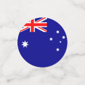 オーストラリア国旗の表の紙吹雪 コンフェッティ (スモール正面)
