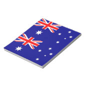 オーストラリア国旗を持つメモ帳 ノートパッド (回転)