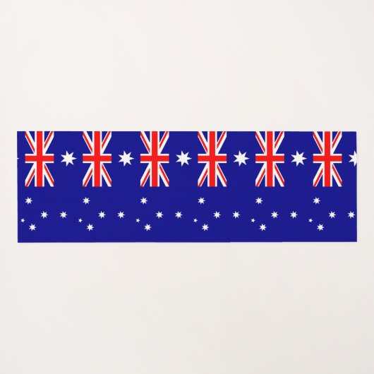オーストラリア国旗を持つ愛国的なヨガマット ヨガマット (裏面(横))