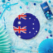 オーストラリア国旗を持つ愛国的紙プレート ペーパープレート (パーティー)