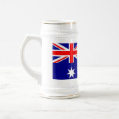 オーストラリア国旗を掲げたマグカップ ビールジョッキ (左)