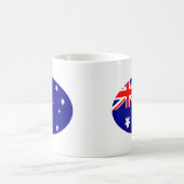 オーストラリア国旗オーバルザズルギフト博物館 コーヒーマグカップ (中央)