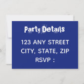 オーストラリア国旗カスタマイズのパーティー招待状 招待状 (裏面)