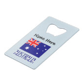 オーストラリア国旗カスタマイズ商品 クレジットカード栓抜き (裏面アングル)