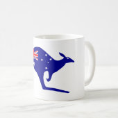 オーストラリア国旗カンガルー コーヒーマグカップ (正面右)
