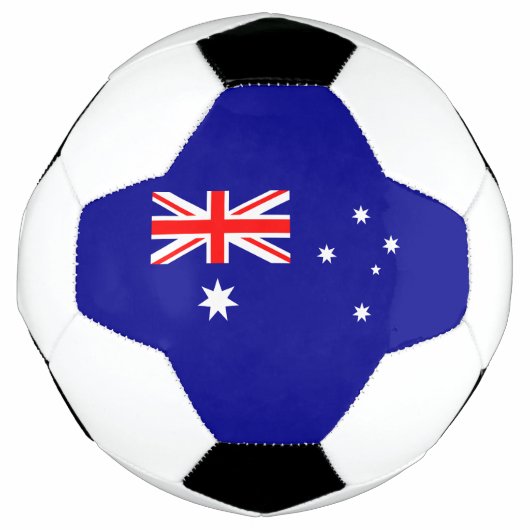 オーストラリア国旗サッカーボール愛国デザイン サッカーボール (正面)