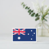 オーストラリア国旗、オーストラリア国旗 名刺 (スタンド正面)