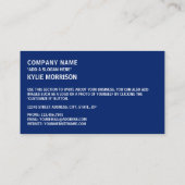 オーストラリア国旗、オーストラリア国旗 名刺 (裏面)