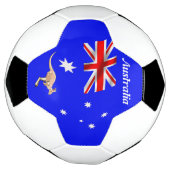 オーストラリア国旗 サッカーボール (回転)