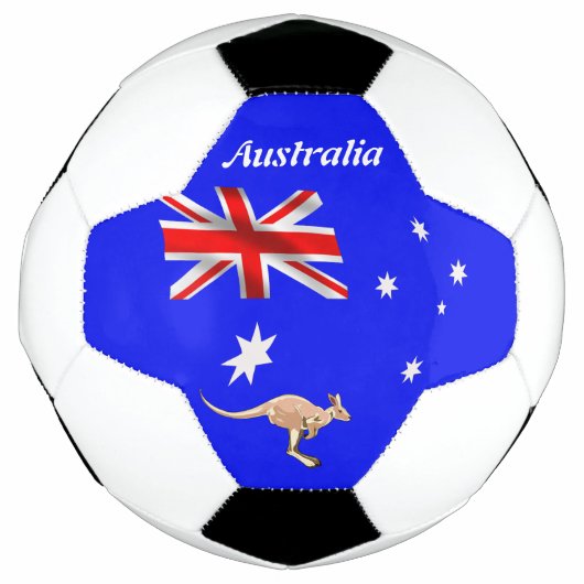 オーストラリア国旗 サッカーボール (正面)