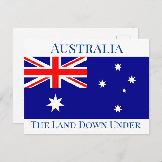 オーストラリア国旗 ポストカード (正面/裏面)