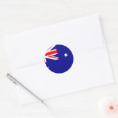 オーストラリア国旗 ラウンドシール (封筒)