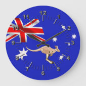 オーストラリア国旗 ラージ壁時計 (正面)