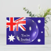 オーストラリア国旗 招待状 (スタンド正面)
