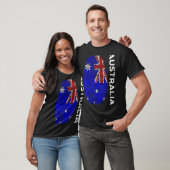 オーストラリア国旗Dna指紋オーストラリア Tシャツ (ユニセックス)