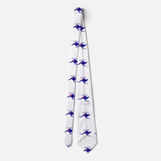 オーストラリア国旗Kangaroo Thunder_Cove ネクタイ (裏面)