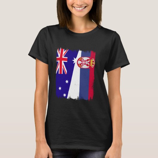 オーストラリア国旗Srbija Australian Serbi Tシャツ (正面)