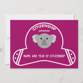 オーストラリア国籍取得おめでとうギフト サンキューカード
