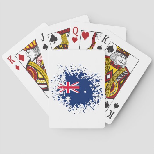 オーストラリア土産ランドマーク、オーストラリア国旗の旅行 トランプ (裏面)