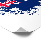 オーストラリア土産ランドマーク、オーストラリア国旗の旅行 ポスター (角)