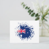 オーストラリア土産ランドマーク、オーストラリア国旗の旅行 ポストカード (スタンド正面)